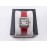 PanthèRe De Cartier Red Leather Strap Square Dial Watch