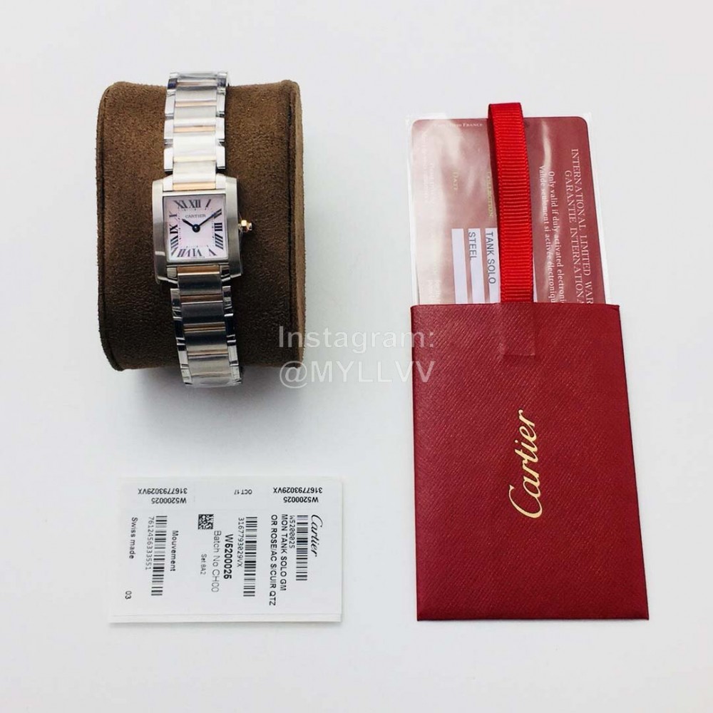 Cartier 8848 Factory Steel Strap Quartz Watch For Women