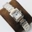 Cartier 8848 Factory Steel Strap Quartz Watch For Women White