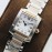Cartier 8848 Factory Steel Strap Quartz Watch For Women White