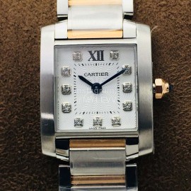 Cartier 8848 Factory Steel Strap Quartz Watch For Women White