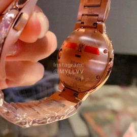 Ballon Bleu De Cartier Diamond 36mm Dial Watch Gold