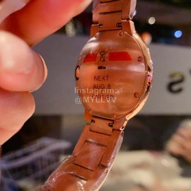 Ballon Bleu De Cartier Diamond 36mm Dial Watch Rose Gold