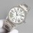 Cartier Classic Roman Numeral Dial Steel Strap Watch White