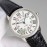 Cartier Classic Roman Numeral Dial Leather Strap Watch Black