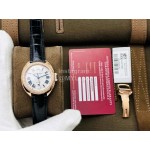 Cartier Eg Factory 316l Refined Steel Diamond Watch Black