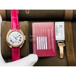 Cartier Eg Factory 316l Refined Steel Watch Rose Red