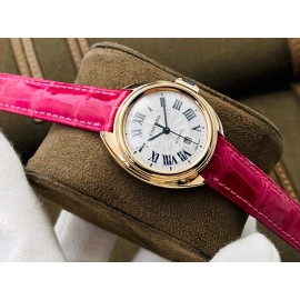 Cartier Eg Factory 316l Refined Steel Watch Rose Red