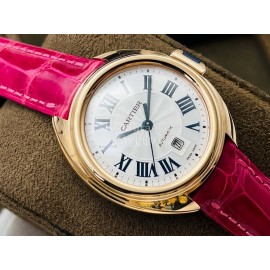 Cartier Eg Factory 316l Refined Steel Watch Rose Red
