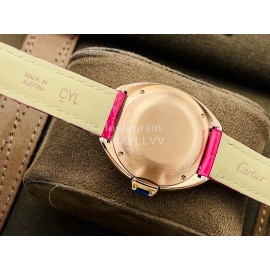 Cartier Eg Factory 316l Refined Steel Watch Rose Red