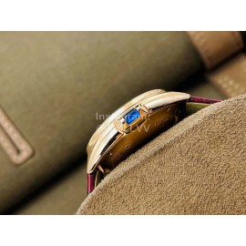 Cartier Eg Factory 316l Refined Steel Watch Wine Red