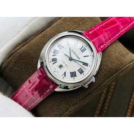 Cartier Eg Factory New 316l Refined Steel Watch Rose Red