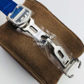 Cartier Eg Factory Tank Anglaise Diamond Dial Watch Blue