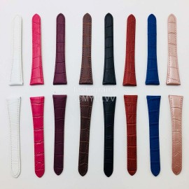 Cartier Eg Factory Tank Anglaise Diamond Dial Blue Strap Watch