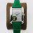 Cartier Eg Factory Tank Anglaise Diamond Dial Green Strap Watch