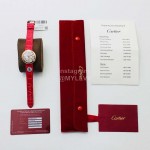 Cartier Dr Factory Roman Numeral Dial Leather Strap Watch
