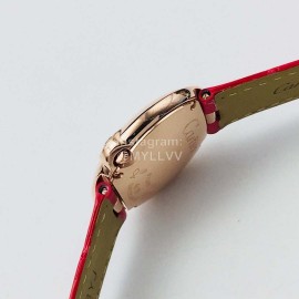 Cartier Dr Factory Roman Numeral Dial Leather Strap Watch