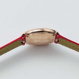 Cartier Dr Factory Roman Numeral Dial Leather Strap Watch