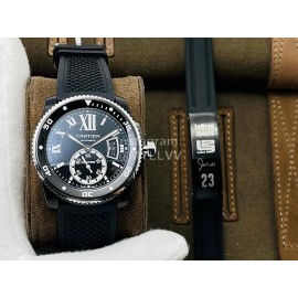 Calibre De Cartier Eg Factory Luminous Calendar Black Watch