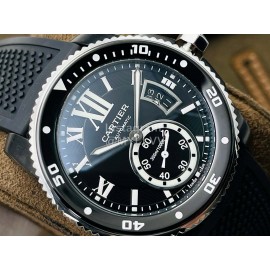 Calibre De Cartier Eg Factory Luminous Calendar Black Watch