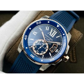Calibre De Cartier Eg Factory Luminous Calendar Blue Watch