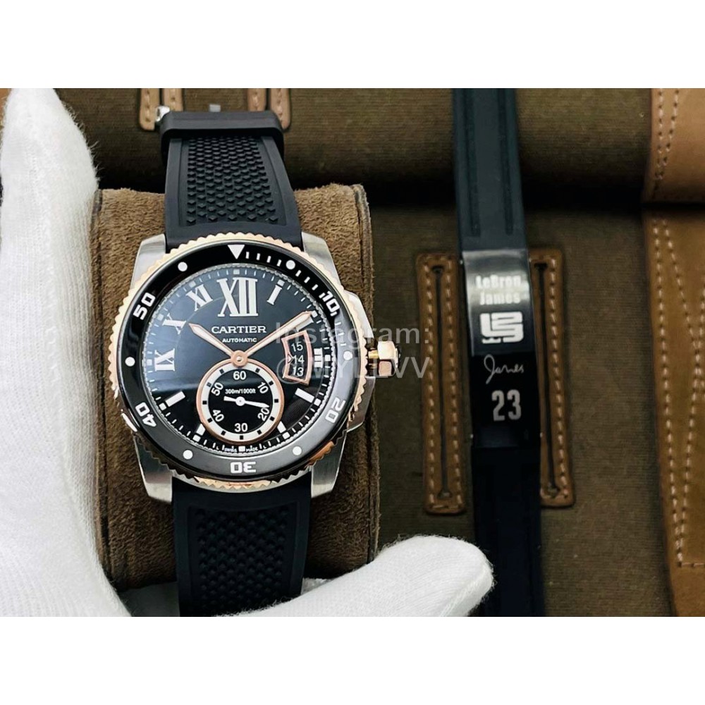 Calibre De Cartier Eg Factory Super Luminova Luminous Calendar Watch