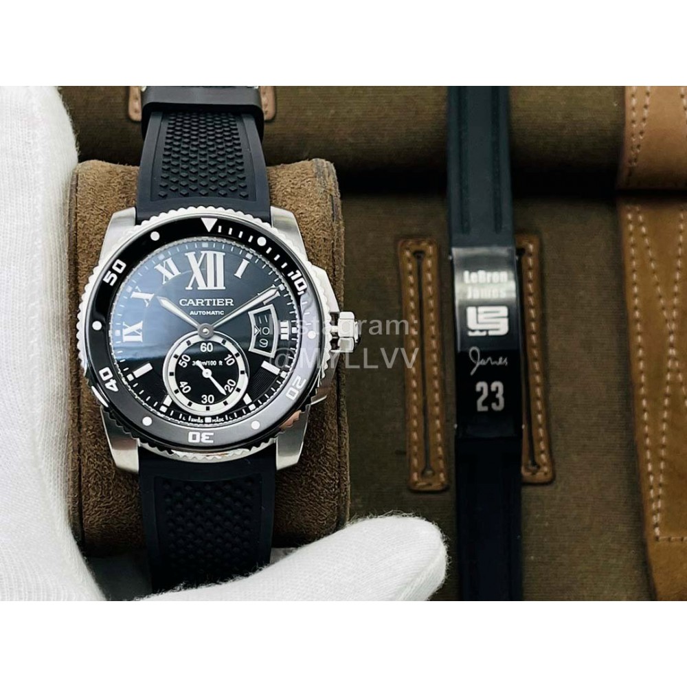 Calibre De Cartier Eg Factory Luminous Calendar 42mm Dial Watch