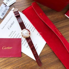 Ballon Blanc De Cartier Leather Strap Watch