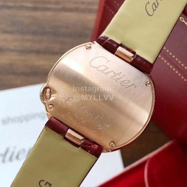 Ballon Blanc De Cartier Leather Strap Watch