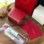 Ballon Blanc De Cartier Black Leather Strap Watch