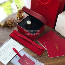 Ballon Blanc De Cartier Black Leather Strap Watch