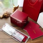 Ballon Blanc De Cartier Leather Strap Watch Gray