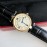 Cartier Vintage Leather Strap Watch Black