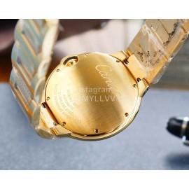 Cartier Fashion Diamond Dial Steel Strap Watch For Men Gold