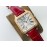 Cartier Uu Factory Santos-Dumont 904l Fine Steel Case Watch Wine Red