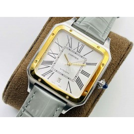 Cartier Uu Factory Santos-Dumont 904l Fine Steel Case Watch Gray