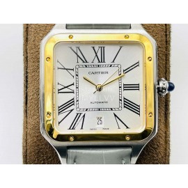 Cartier Uu Factory Santos-Dumont 904l Fine Steel Case Watch Gray