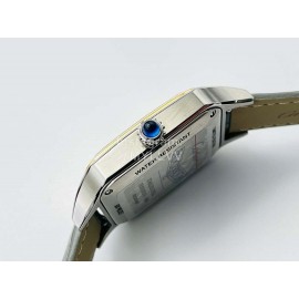 Cartier Uu Factory Santos-Dumont 904l Fine Steel Case Watch Gray