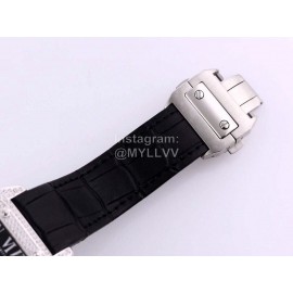 Cartier Sf Factory Diamond Square Dial Mechanical Watch Black