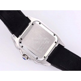 Cartier Sf Factory Diamond Square Dial Mechanical Watch White