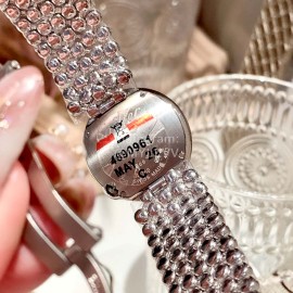 Ballon Blanc De Cartier Roman Digital Dial Watch Silver