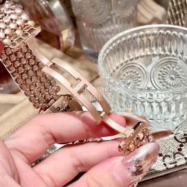 Ballon Blanc De Cartier Roman Digital Dial Watch Rose Gold