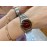 Vintage Cartier Santons Octagon Small Steel Strap Watch Wine Red