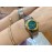 Vintage Cartier Santons Octagon Small Steel Strap Watch Green