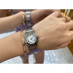 Vintage Cartier Santons Octagon Small Steel Strap Watch 