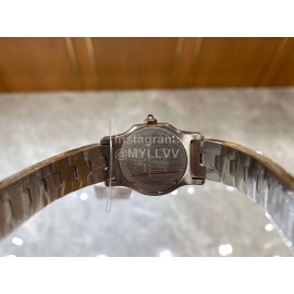 Vintage Cartier Santons Octagon Small Steel Strap Watch 