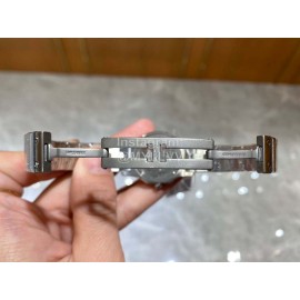 Vintage Cartier Santons Octagon Small Steel Strap Watch 