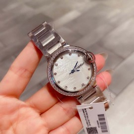 Ballon Blanc De Cariter New Diamond Dial 36mm Watch