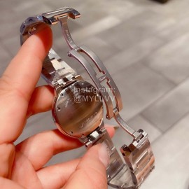 Ballon Blanc De Cariter Steel Strap Diamond Dial 36mm Watch