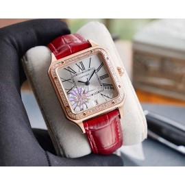Cartier Uu Factory Santos-Dumont Watch For Men And Women Red